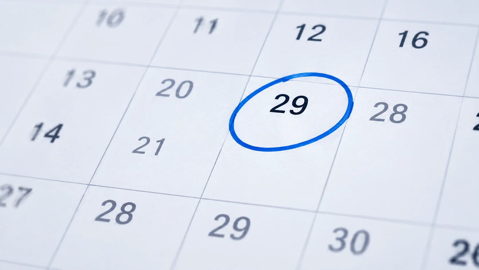 Fristverlängerung im Kalender